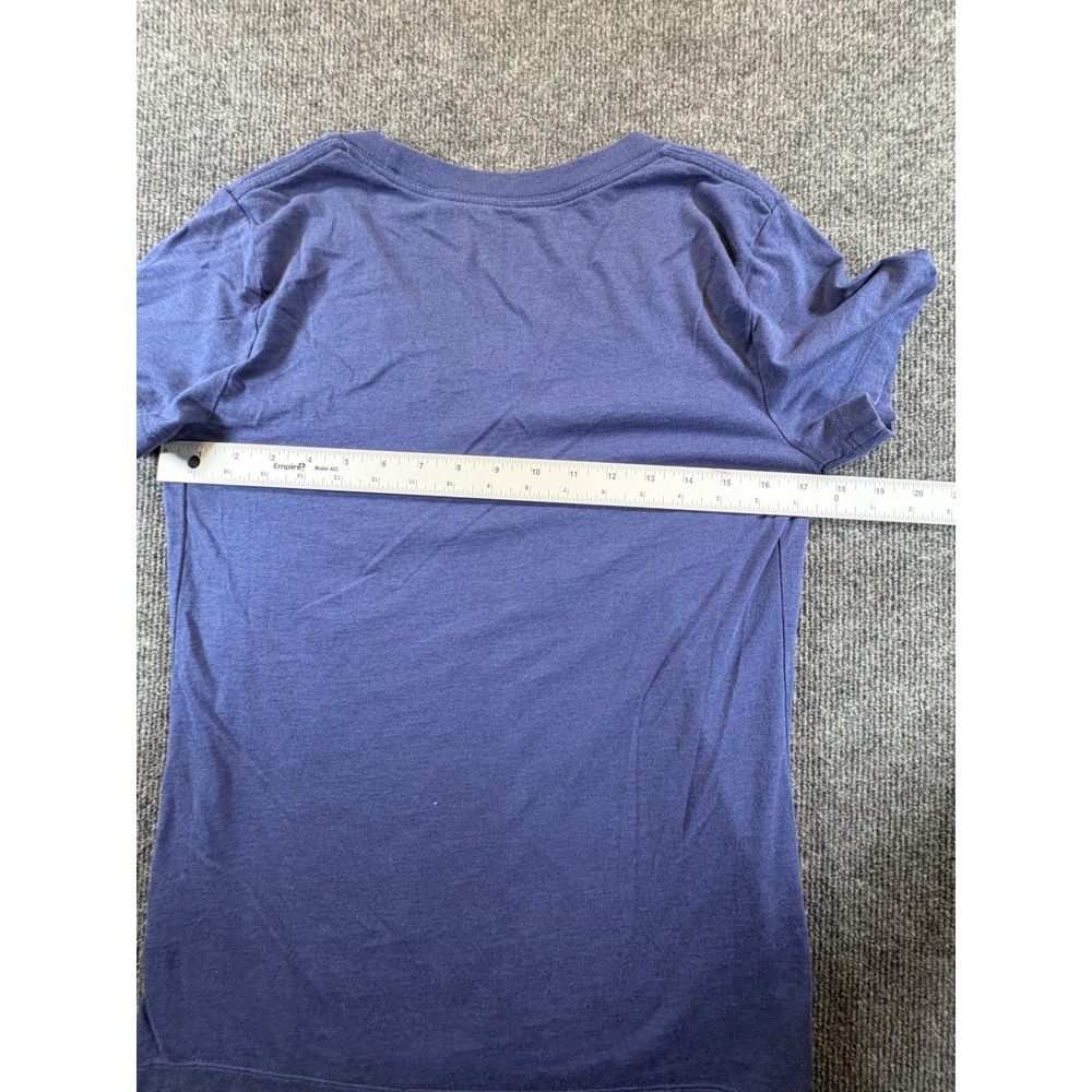 Nike Atlanta Braves MLB We Run This V-Neck Graphic T-Shirt Blue Small 2875 - Picture 6 of 7